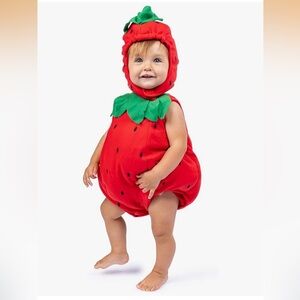Red Strawberry Baby Costume - Kids Costume
